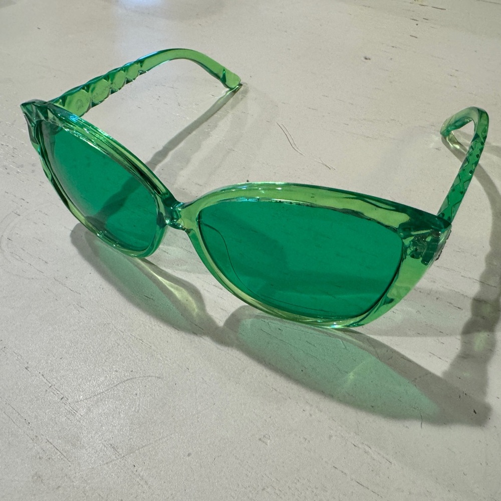 ✦ RainbowOPTX ✦ Green Crystalline Glasses ✦